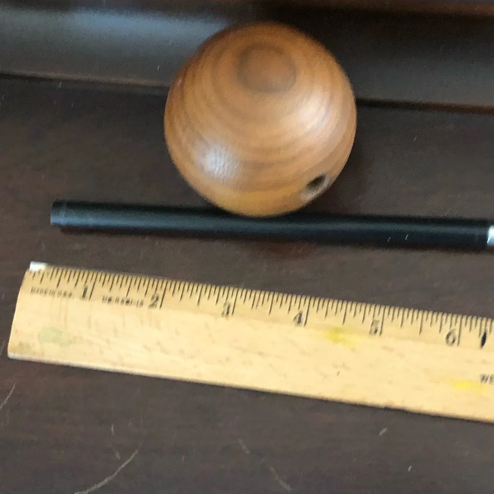 Rare Mid Century Decor 1960’s Kreisler Aluminum & Wood Ball Desk Set
